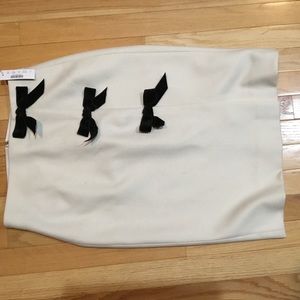 J. Crew ivory wool pencil skirt
